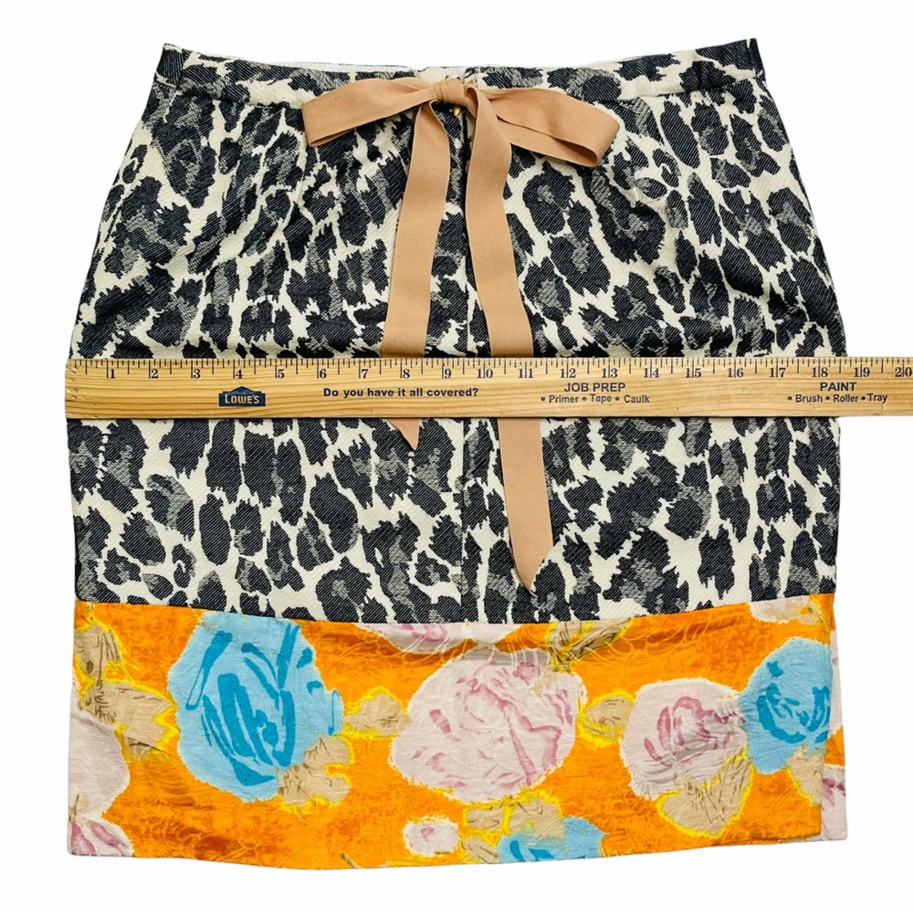 Tracy Reese Leopard & Floral Print Skirt Size 4 NWT - Picture 9 of 10